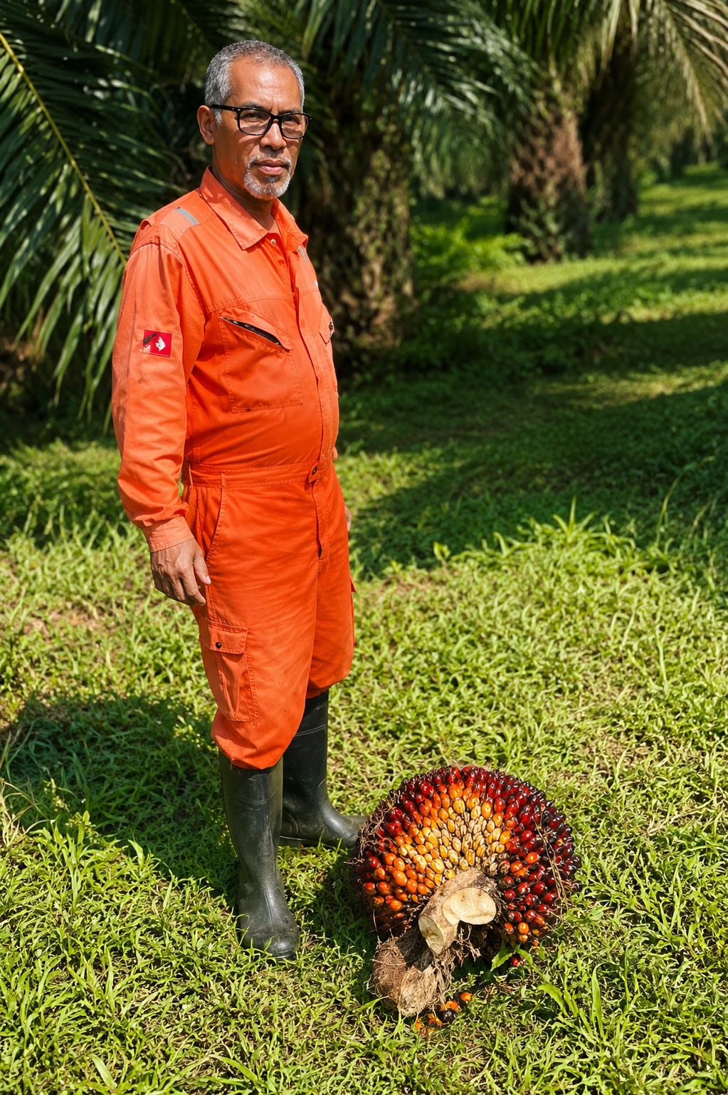 Pekerja ladang dan buah sawit KWPTB