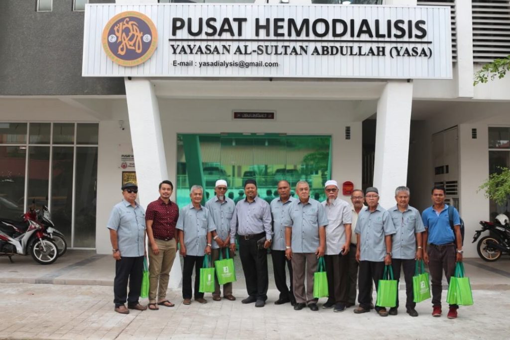 Lawatan Wakil Koperasi Warisan Polis Terengganu Berhad ke Pusat Hemodialisis Yayasan Al Sultan Abdullah